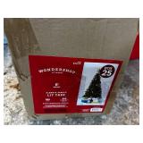 Lot of 2 Artificial Christmas Trees - 4.5 ft and 6 ft, Pre-Lit