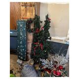 Holiday Decoration Collection including Christmas Tree and Sled