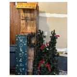 Holiday Decoration Collection including Christmas Tree and Sled