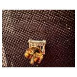 Pair of 925 Sterling Silver Blue Gemstone Earrings