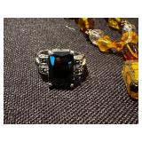 Jewelry Set with Pendant Necklaces and Cocktail Ring