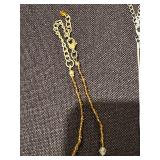 Jewelry Set with Pendant Necklaces and Cocktail Ring