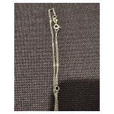 Vintage Sterling Silver Necklace with Floral Pendant