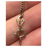 Vintage Sterling Silver Necklace with Floral Pendant