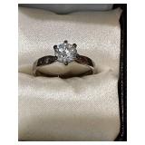 Ring with Clear Stone Size 9