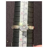 Ring with Clear Stone Size 9