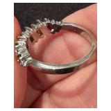 Multicolor Gemstone and Diamond Accented Sterling Silver Ring