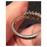 Multicolor Gemstone and Diamond Accented Sterling Silver Ring