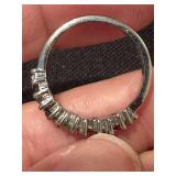 Multicolor Gemstone and Diamond Accented Sterling Silver Ring