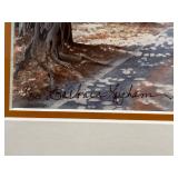 Set of 2 Barbara Lapham Signed and Framed Art Prints