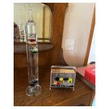 Galileo Thermometer and Vintage Napkin Holder