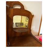Antique Oak Sideboard with Display Cabinet