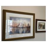 Set of 2 Framed Watercolor Paintings