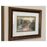 Set of 2 Framed Watercolor Paintings