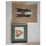 Framed Needlepoint Artwork Collection Featuring Religious and Medieval Themes