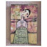 Set of 2 Abstract Canvas Paintings