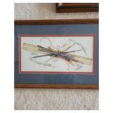 Set of 3 Framed Art Prints with Wooden Frames