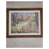 Framed Autumn Landscape Print by Fred Buchwitz