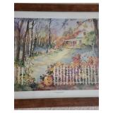 Framed Autumn Landscape Print by Fred Buchwitz