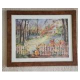 Framed Autumn Landscape Print by Fred Buchwitz