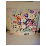 Colorful Floral Still Life Canvas Painting