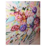 Colorful Floral Still Life Canvas Painting