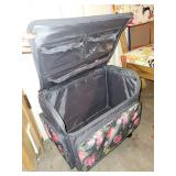 Floral Rolling Luggage and Colorful Rolling Chair Set