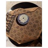 Vintage Victrola Cabinet Record Player with 2 Records