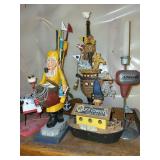 Handcrafted Wooden Nautical Figurines Collection
