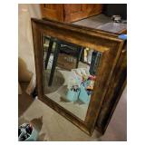 Large Bronze Finish Decorative Wall Mirror