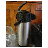 Oggi Pumpmaster 68 oz Beverage Dispenser and Fruit Bounty 18 pc Punch Set