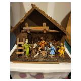 Christmas Nativity Set with Figurines and Holiday Decor Accessories