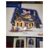 Set of 9 Department 56 Christmas Village Houses and Accessories