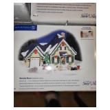 Set of 9 Department 56 Christmas Village Houses and Accessories