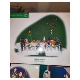 Set of 9 Department 56 Christmas Village Houses and Accessories