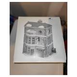 Collection of Christmas Village Buildings and Decorations