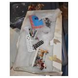 Collection of Christmas Village Buildings and Decorations