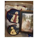 Large Collection of Christmas Decorations and Books