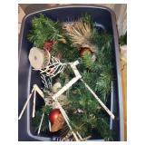 Large Collection of Christmas Decorations and Books