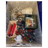 Large Collection of Christmas Decorations and Books