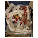 Collection of Holiday Decorations and Ice Skates