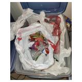 Collection of Holiday Decorations and Ice Skates