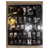 Comprehensive Sewing Kit with Threads, Bobbins, and Feet Accessories