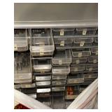 Large Assortment of Crafting and Knitting Supplies, Storage Bins Included