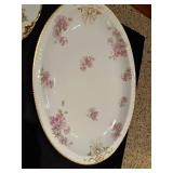 Set of Haviland Limoges Plates and Vintage Glass Bowls
