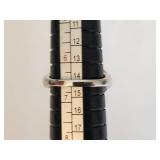 Vintage Ring with Possibly Labradorite and Intricate Gold Filigree Design