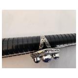 Sterling Silver Ring with Triple Amethyst Stone Setting