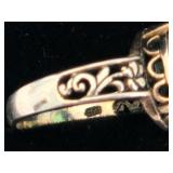 Sterling Silver Rings with Intricate Design