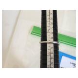 Sterling Silver Ring with Sapphires - Size 9