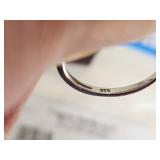 Sterling Silver Ring with Sapphires - Size 9